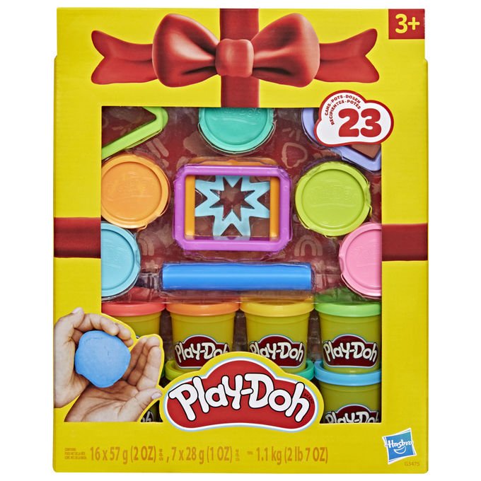 Play-Doh G34755L00 Set Regalo Pasta Modellabile 23 Barattoli 8 Accessori 7 Stampini e Rullo 31 pz colore Multicolore