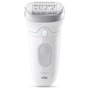 [ComeNuovo] Braun SE7-000 Silk-épil 7 Epilatore Wet and Dry 40 pinzette MicroGrip Testina larga SmartLight colore Argento