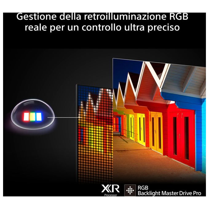 Sony K-55XR75M2 BRAVIA 7 II Smart TV 55'' 4K Ultra HD LED RGB Google TV Dolby Vision Atmos Wi-Fi 6E colore Nero