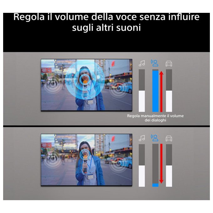 Sony K-55XR75M2 BRAVIA 7 II Smart TV 55'' 4K Ultra HD LED RGB Google TV Dolby Vision Atmos Wi-Fi 6E colore Nero