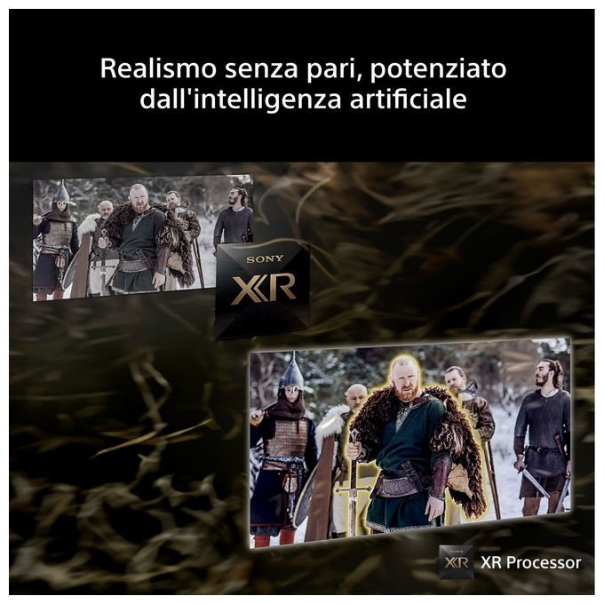 Sony K-55XR75M2 BRAVIA 7 II Smart TV 55'' 4K Ultra HD LED RGB Google TV Dolby Vision Atmos Wi-Fi 6E colore Nero