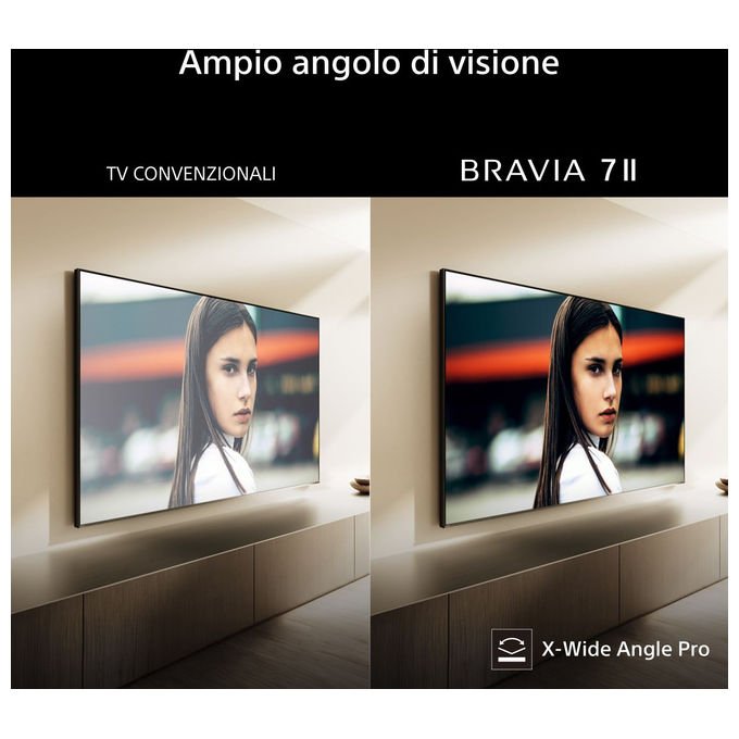 Sony K-55XR75M2 BRAVIA 7 II Smart TV 55'' 4K Ultra HD LED RGB Google TV Dolby Vision Atmos Wi-Fi 6E colore Nero