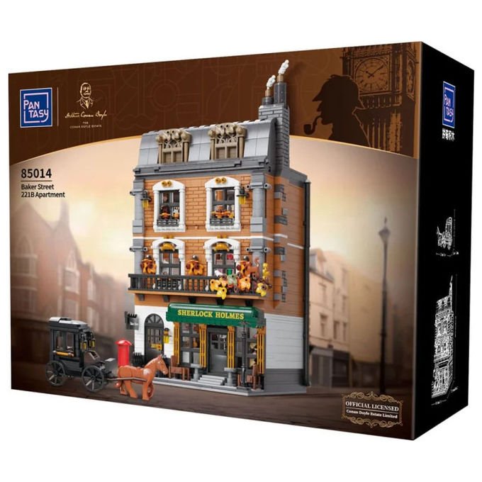 Pantasy PASY-85014 Set di Costruzioni Sherlock Holmes 221B Baker Street 4033 Pezzi 4 Livelli 42 cm