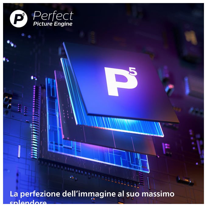 Philips 75MLED920-12 Ambilight Smart TV 75'' QD MiniLED 4K Dolby Vision Dolby Atmos Titan OS 120 Hz HDMI 2.1 colore Nero