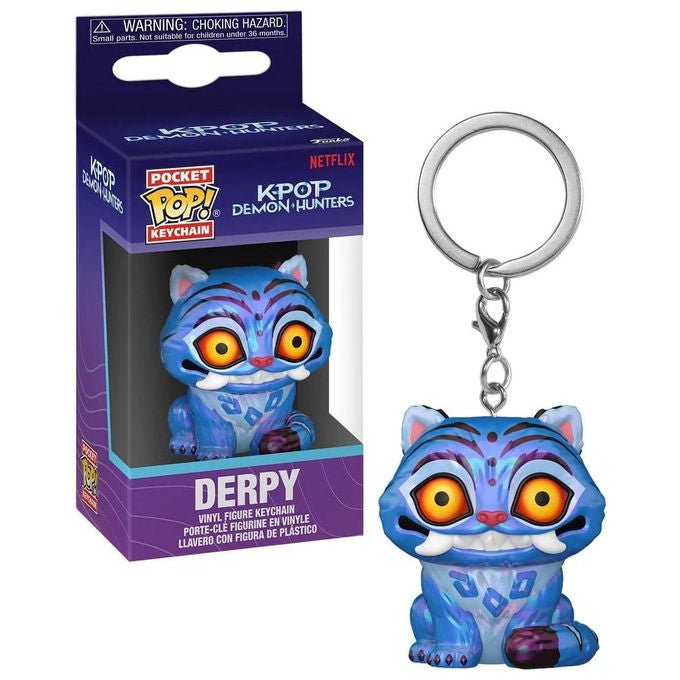 Funko 95684 KPop Demon Hunters Portachiavi Mini Figura in Vinile da Collezione Derpy 4 cm