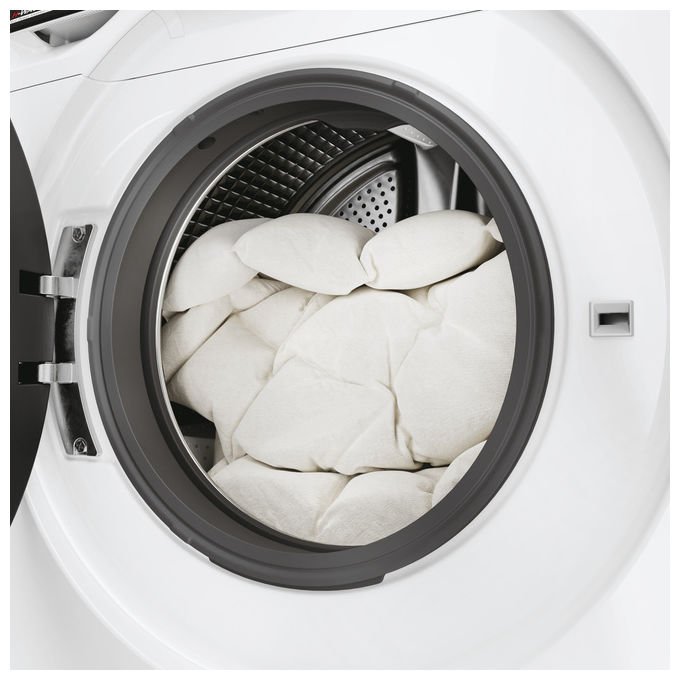 Hoover H7W 412MBC8-S H-Wash 700 Lavatrice Frontale 12 Kg 1400 rpm Classe A Inverter Vapore Wi-Fi (85x60x67 cm) colore Bianco