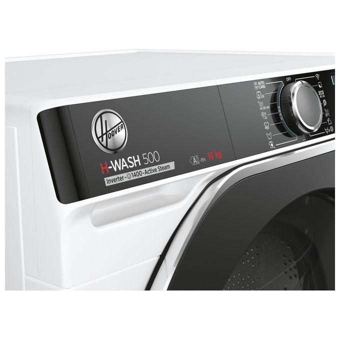 Hoover HWP410AMBC7-1-S H-WASH 500 Lavatrice Carica Frontale 10 Kg 1400 rpm Classe A Inverter Wi-Fi Vapore (85x60x58 cm) colore Bianco