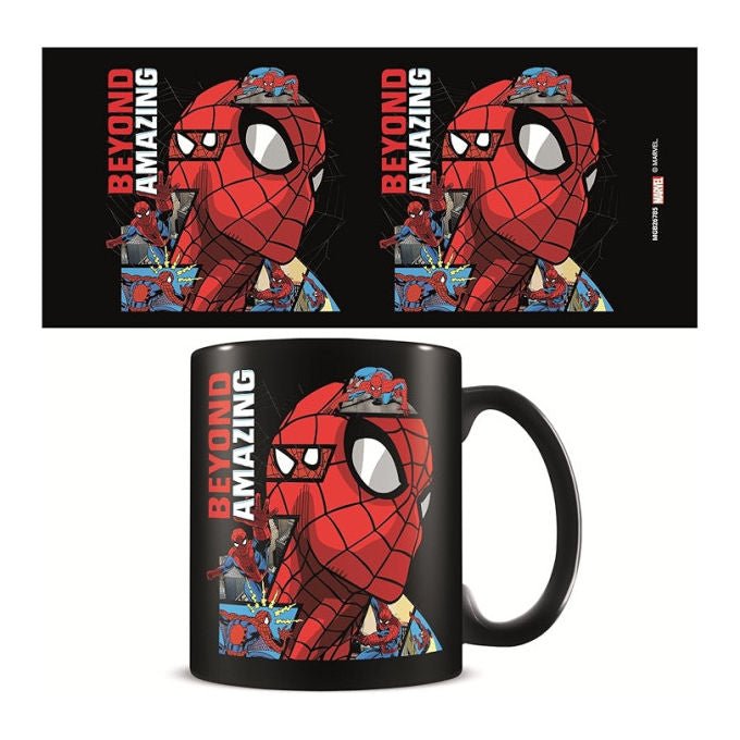 Pyramid International PY-MGB26785 Spider-Man Beyond Amazing 60 Anni Tazza in Ceramica 315 ml colore Nero