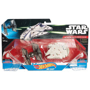 Hot Wheels CGW95 Star Wars TIE Fighter vs Millennium Falcon 2 Pack Astronavi Modellino colore Multicolore