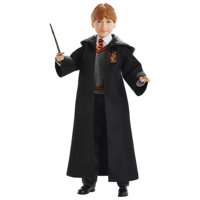 Mattel FYM52 Harry Potter Action Figure Ron Weasley Grifondoro articolata 30 cm con bacchetta magica colore Nero Grigio