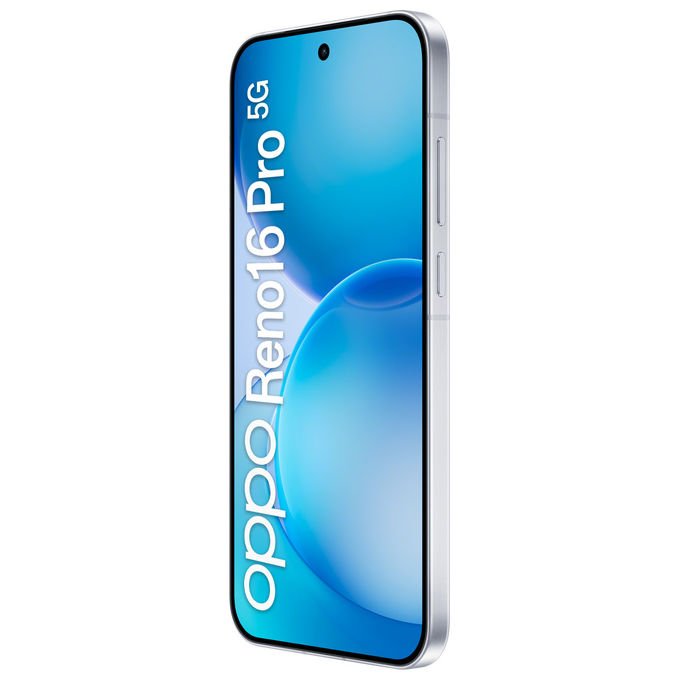 Oppo RENO16 PRO 5G Smartphone 6.32'' MediaTek Dimensity 8550 12 GB RAM 512 GB 200 MP Batteria 6000 mAh 80W colore Bianco