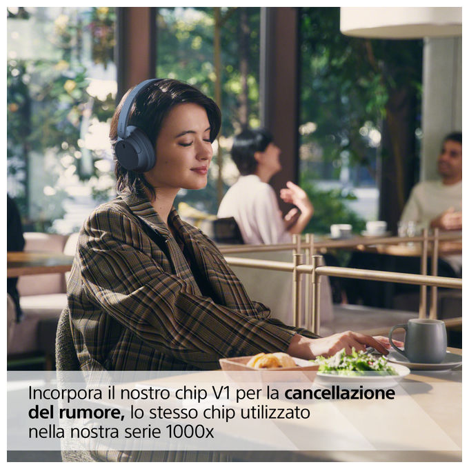 Sony WH-CH720N Cuffie a Padiglione Bluetooth 5.2 Noise Cancelling 35h USB Tipo-C Musica e Chiamate colore Blu