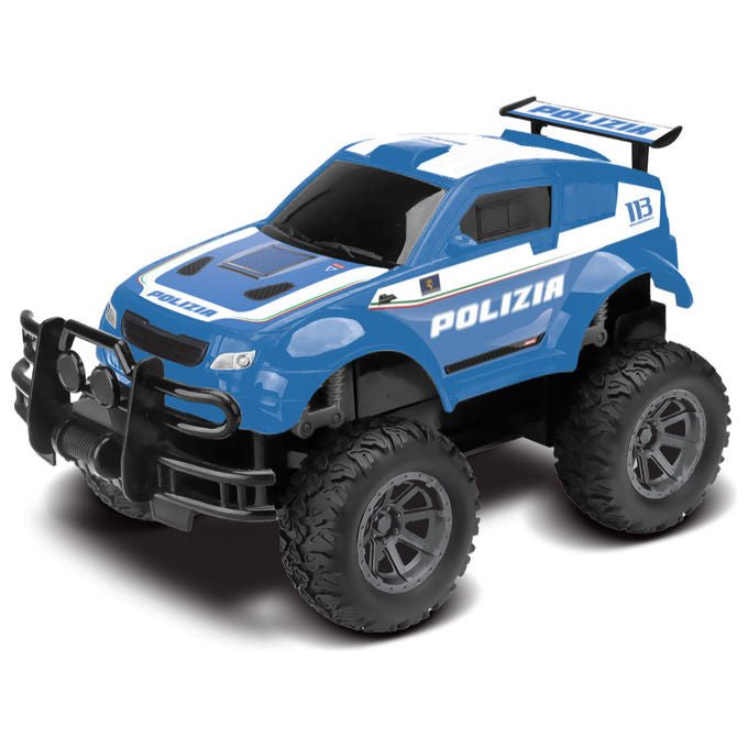 Re.El Toys 2441 Auto Radiocomandato Fuoristrada Big Wheels Polizia di Stato Scala 1:16 27 MHz 6+