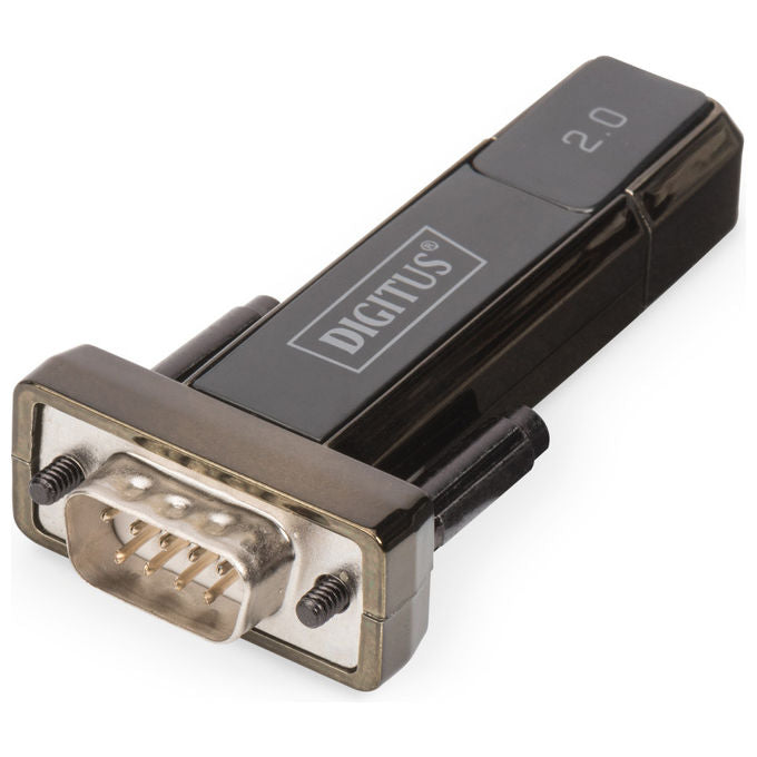 Digitus DA-70156 Adattatore USB 2.0 a Seriale RS232 D-Sub 9 Pin Maschio Chipset FTDI colore Nero