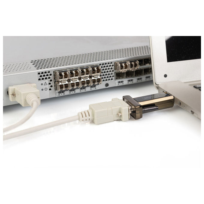 Digitus DA-70156 Adattatore USB 2.0 a Seriale RS232 D-Sub 9 Pin Maschio Chipset FTDI colore Nero