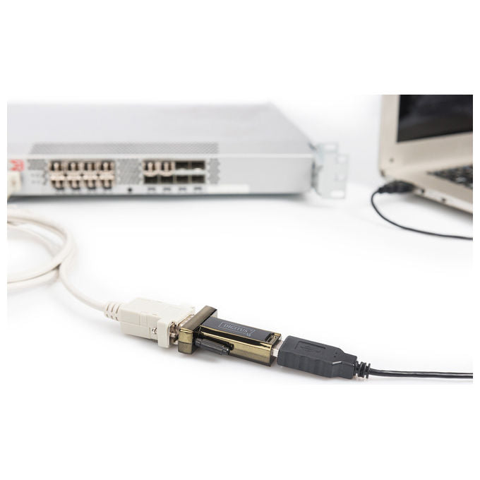 Digitus DA-70156 Adattatore USB 2.0 a Seriale RS232 D-Sub 9 Pin Maschio Chipset FTDI colore Nero