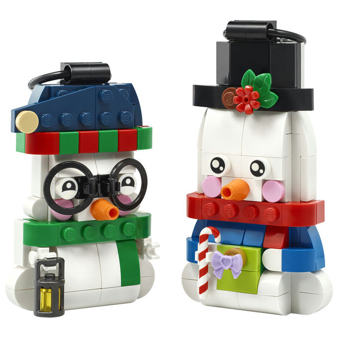 Lego 40812 Pupazzi di Neve Ornamentali Set da Costruzione 168 Pezzi per Bambini da 6 Anni in Su colore Multicolore