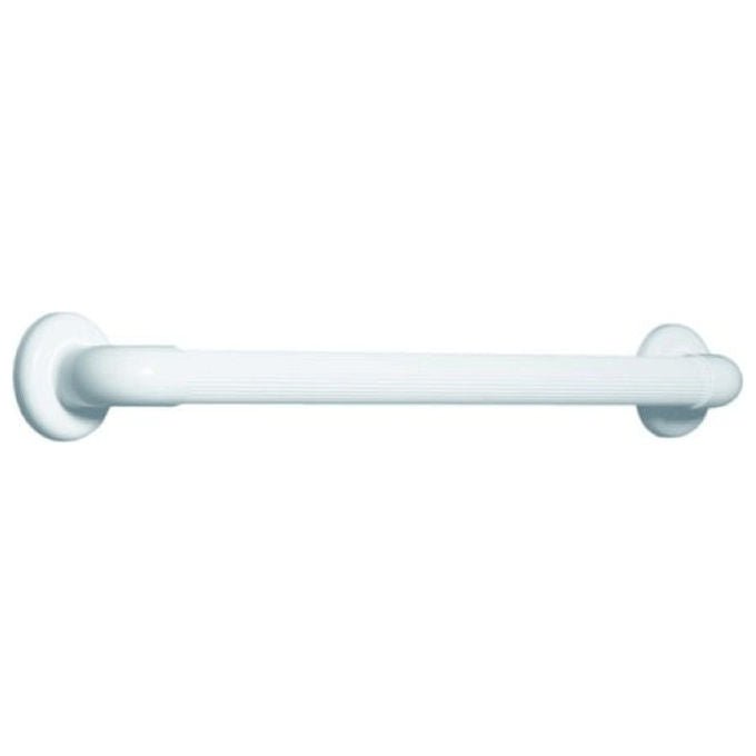 K Design EH 40F RX Tubo Corrimano Bagno Rigato PVC Medicale portata max 120 Kg diametro 35 mm 1000 mm colore Bianco