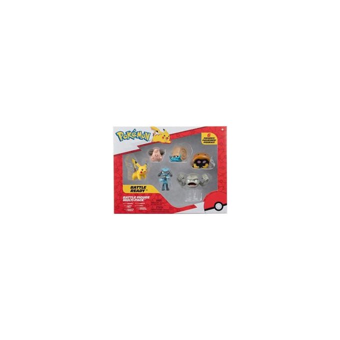 Rei Toys PK060700 Pokemon Serie 6 Action Figures Confezione Deluxe 6 Personaggi Assortiti