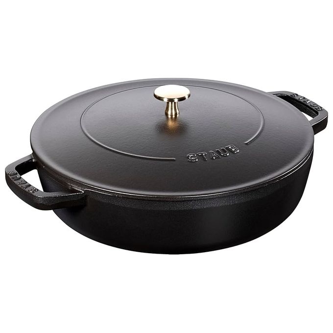 STAUB 1004756 Chistera Tegame in Ghisa 28 cm 3.7 L Induzione Forno colore Nero