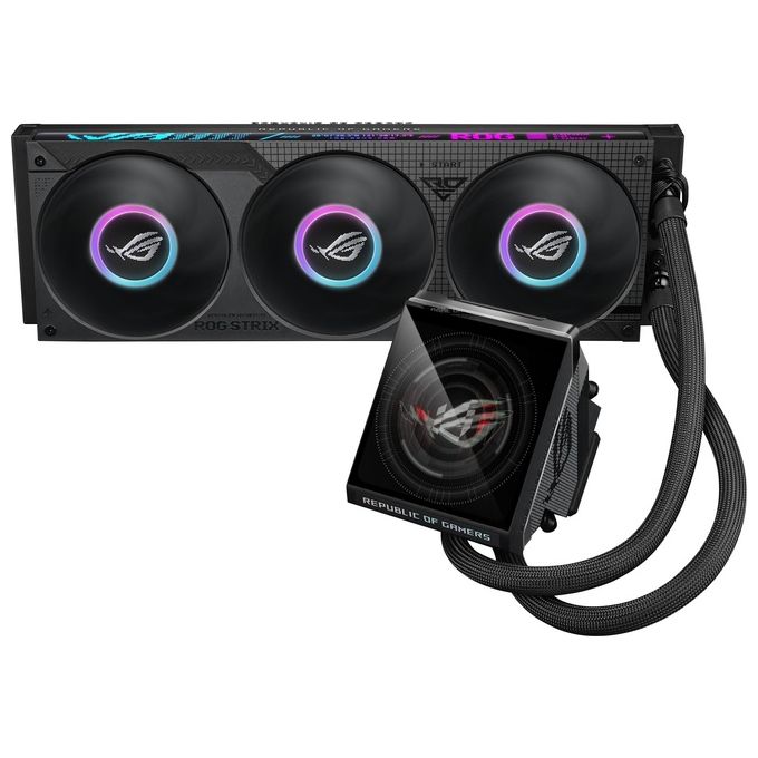 Asus 90RC01M1-B0EAY0 ROG Strix LC IV 360 ARGB LCD Raffreddatore di liquidi tutto in uno 12 cm colore Nero