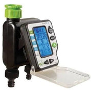 RAIN AMICO II + CENTRALINA PER IRRIGAZIONE DA RUBINETTO attacco 3-4- 1 M - 2 stazioni Programmatore elettronico 2 zone indipendenti Display retroilluminato 3'' colore Nero