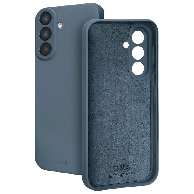 SBS TEINSTSAA27B Instinct Cover per Samsung Galaxy A27 in TPU + Microfibra con Compatibilita' Ricarica Wireless colore Blu