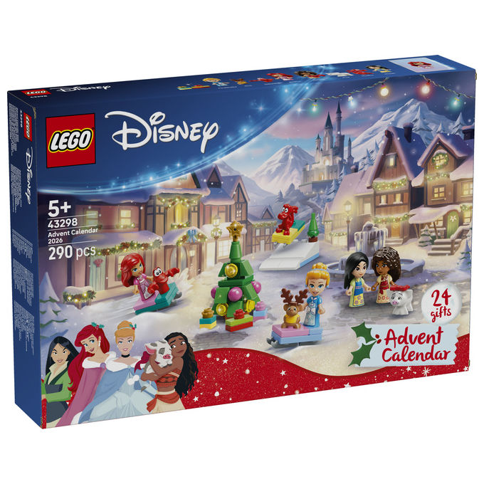 Lego 43298 Calendario dell'Avvento LEGO Disney Princess 2026 Set da Costruzione con 290 Pezzi per Bambini da 5+ Anni colore Multicolore