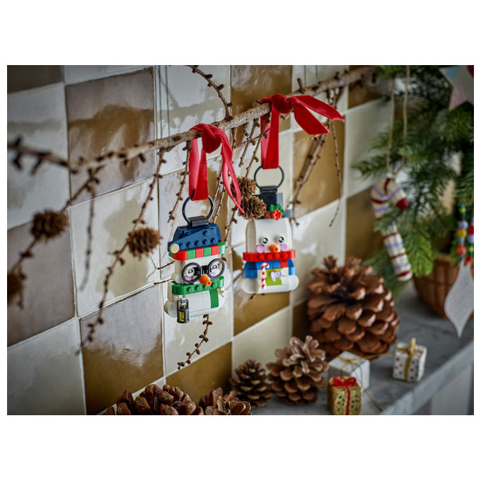 Lego 40812 Pupazzi di Neve Ornamentali Set da Costruzione 168 Pezzi per Bambini da 6 Anni in Su colore Multicolore