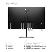 HP E32k G5 4K Monitor PC 31.5'' 3840x2160 Pixel 4K Ultra HD Nero
