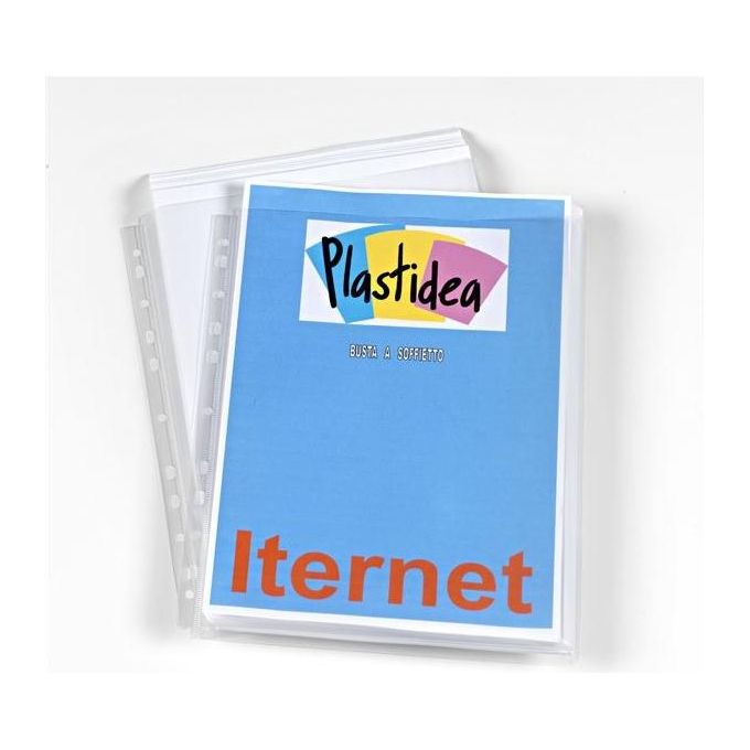 Plastidea Confezione 10 Buste con Soffietto 3cm