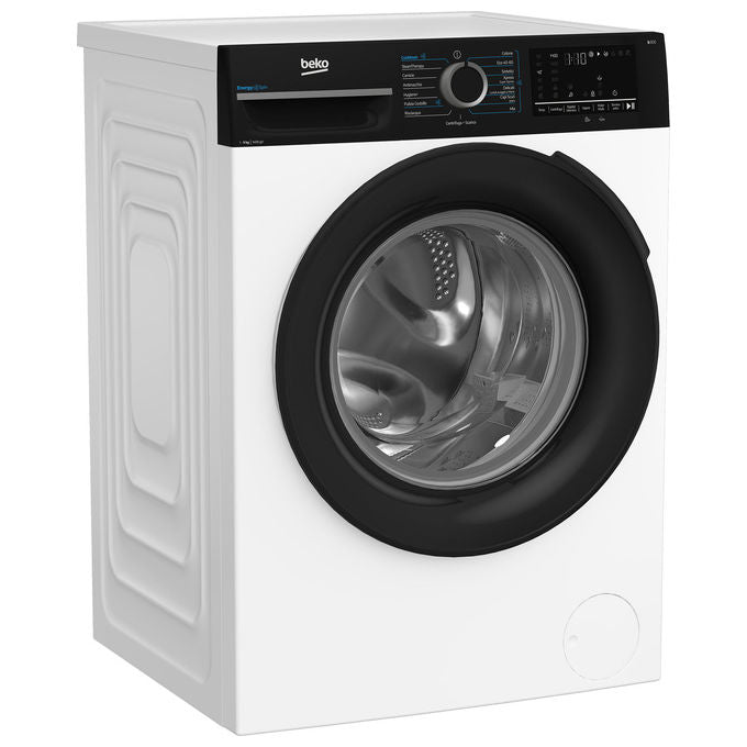 Beko 7004240048 b300 Lavatrice Caricamento frontale 9 Kg 1400 rpm Classe A-30% Inverter Touch EnergySpin Vapore (60x58x84.5 cm) colore Bianco