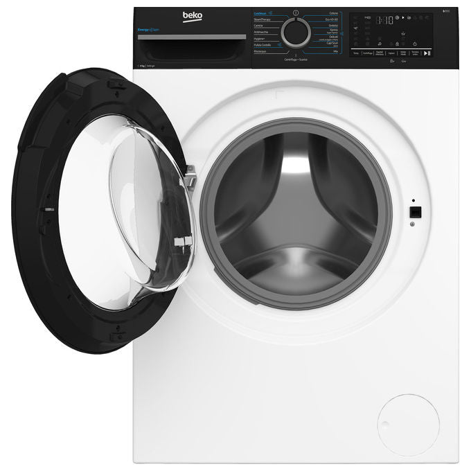 Beko 7004240048 b300 Lavatrice Caricamento frontale 9 Kg 1400 rpm Classe A-30% Inverter Touch EnergySpin Vapore (60x58x84.5 cm) colore Bianco