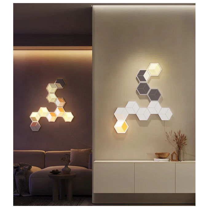 Govee H606AC81 Lampada a parete intelligente Wi-Fi Bluetooth 72 W colore Grigio