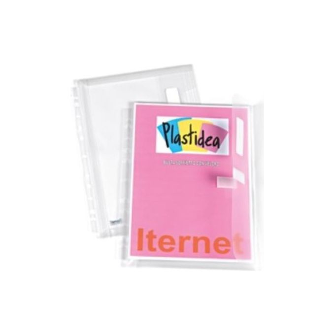 Plastidea Confezione 10 Busta a Soffietto con Velcro