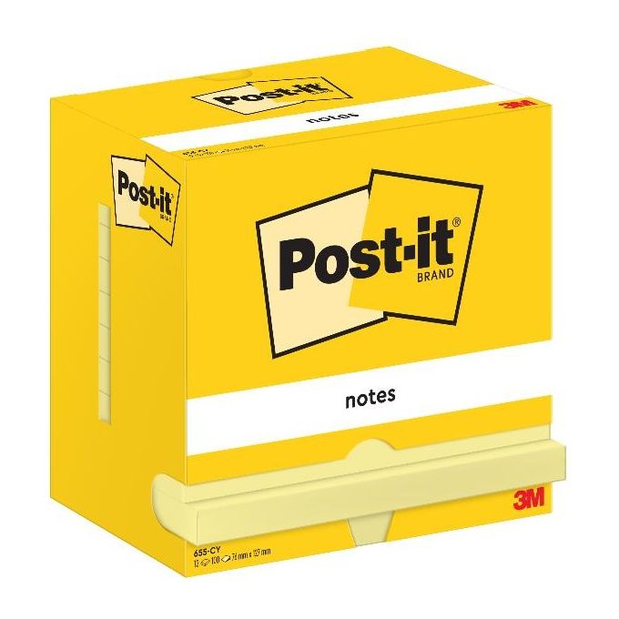 Post-it Foglietti Canary Yellow Confezione da 12 Blocchetti