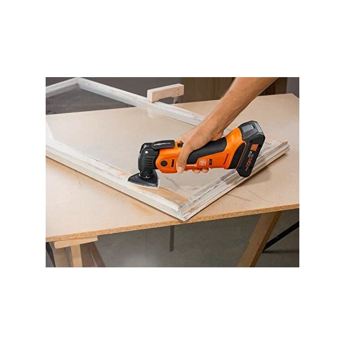 Fein Multimaster AMM 700 Max Top AS Utensile Multifunzione con 60 Accessori per Taglio Batteria 18V