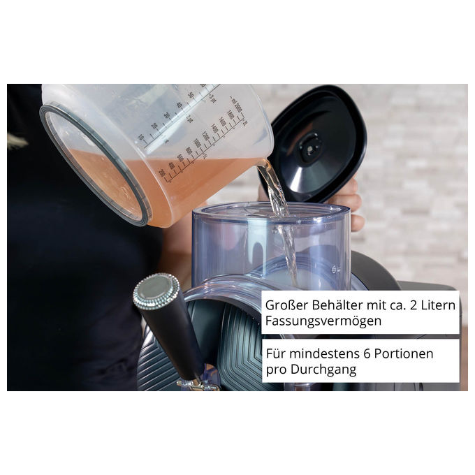 Unold 2IN1-SLUSH UND SOFTEISMASCHINE SOFIE 48956 Macchina per Granita e Soft Ice Cream Capacita' 1400 L Display LED Potenza 150 W colore Nero