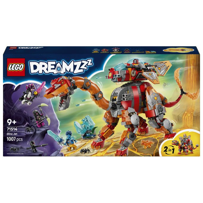Lego, Dreamzzz Dino Jet 71514, Set di Costruzione, 1007 Pezzi, 9+ Anni