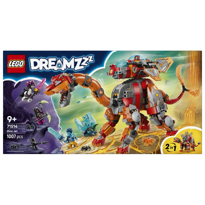 Lego, Dreamzzz Dino Jet 71514, Set di Costruzione, 1007 Pezzi, 9+ Anni