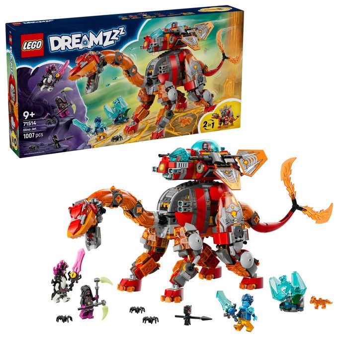 Lego, Dreamzzz Dino Jet 71514, Set di Costruzione, 1007 Pezzi, 9+ Anni