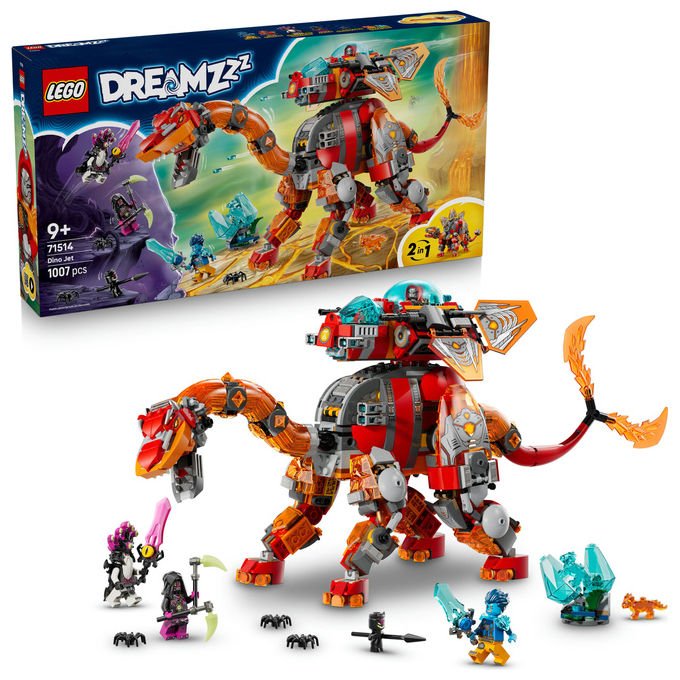 Lego, Dreamzzz Dino Jet 71514, Set di Costruzione, 1007 Pezzi, 9+ Anni