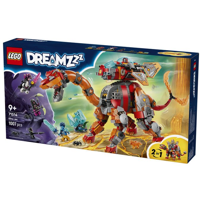 Lego, Dreamzzz Dino Jet 71514, Set di Costruzione, 1007 Pezzi, 9+ Anni