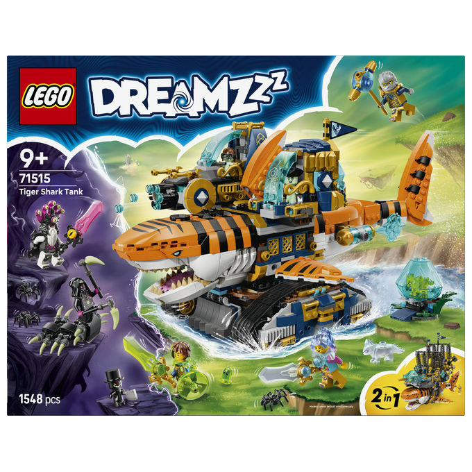 Lego, Carro Squalo Tigre, Dreamzzz 71515, Set costruzioni, 1548 Pezzi