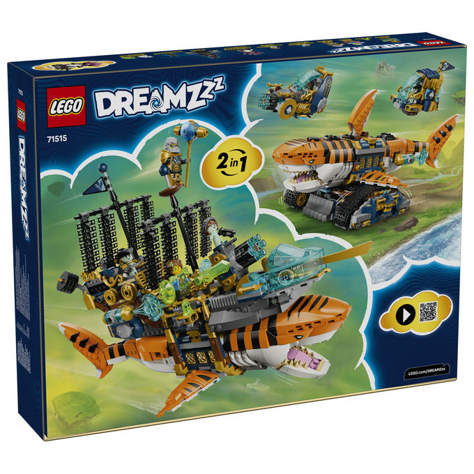 Lego, Carro Squalo Tigre, Dreamzzz 71515, Set costruzioni, 1548 Pezzi