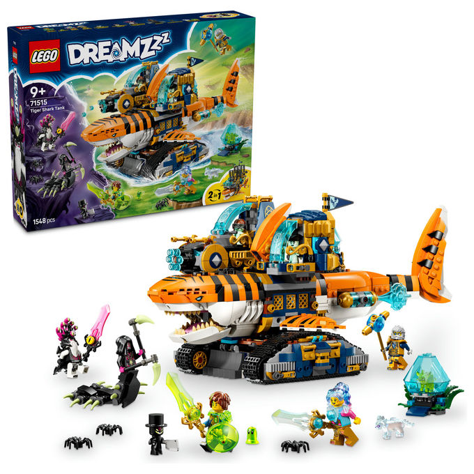 Lego, Carro Squalo Tigre, Dreamzzz 71515, Set costruzioni, 1548 Pezzi