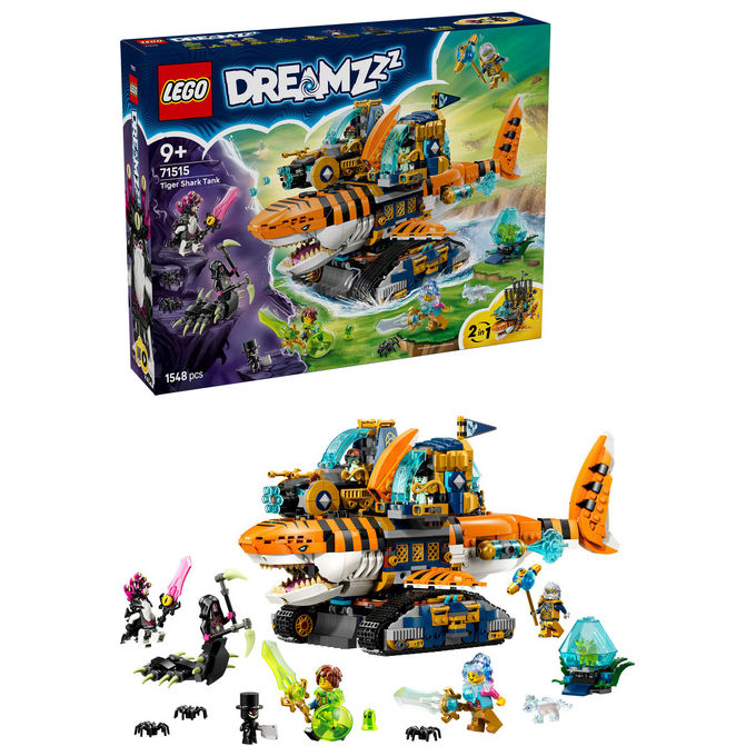 Lego, Carro Squalo Tigre, Dreamzzz 71515, Set costruzioni, 1548 Pezzi