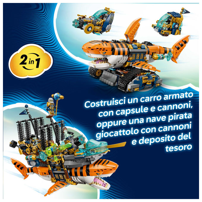 Lego, Carro Squalo Tigre, Dreamzzz 71515, Set costruzioni, 1548 Pezzi