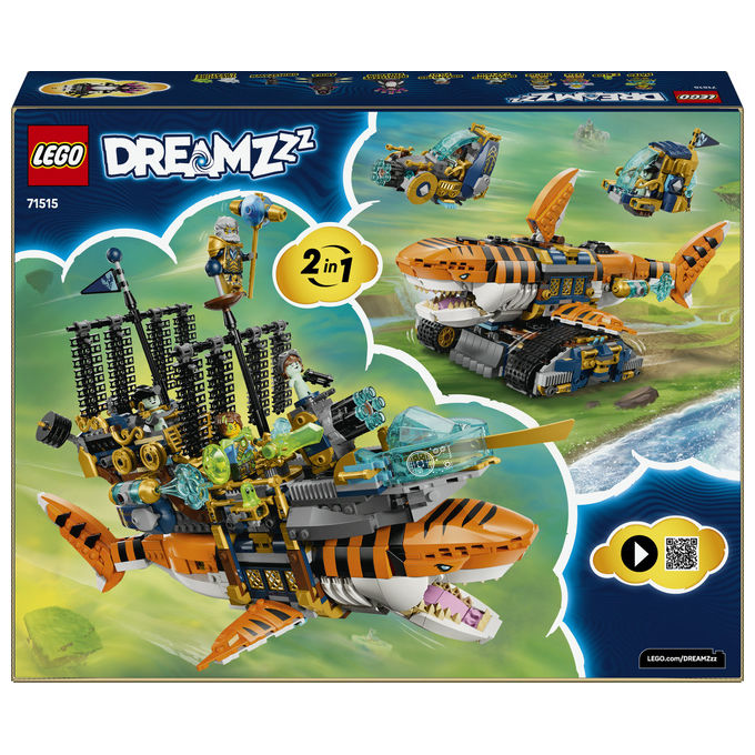 Lego, Carro Squalo Tigre, Dreamzzz 71515, Set costruzioni, 1548 Pezzi