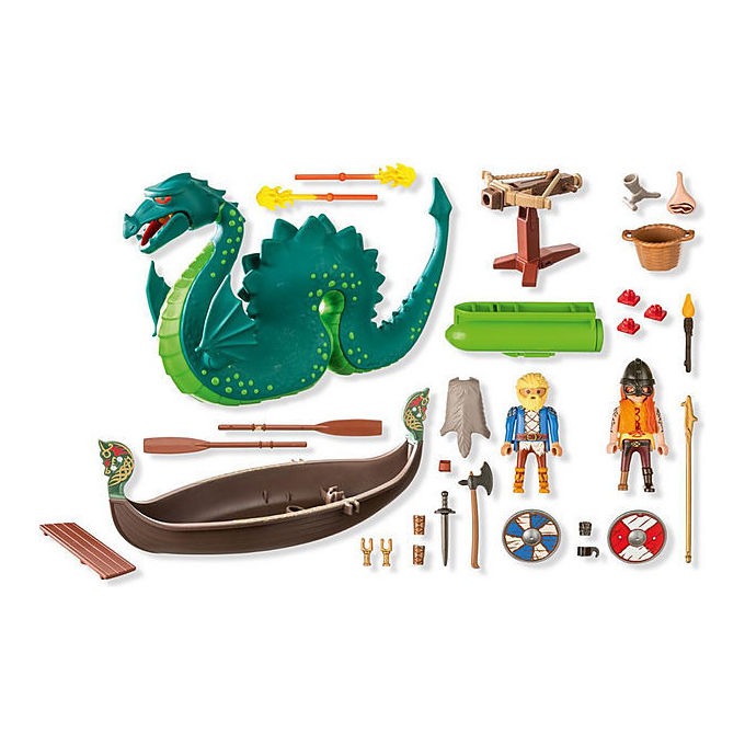 Playmobil Set da Gioco Vichinghi con Mostro Marino 71830